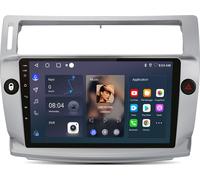 Navigation encastrable GPS android12 autoradio SWC DSP BT WIFI Pour Citroën C4 C-Triomphe C-Quatre 2004 - 2009 DAB