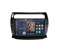 Navigation GPS Voiture pour Citroen C4 C-Triomphe C-Quatre 2004-2014 HD Écran Tactile Info Trafic, Essai des Alertes de Zones de Danger, Cartes EU, Mise à Jour Via WiFi, 8 Nuclear 8G+256G