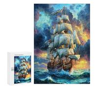 Navigation Voilier Puzzles 300 Pièces Educa Qualité Supérieure Le Navire de mer Jeu D'Intelligence Éducatif pour Famille Vision 3D Relaxation Artistique 300 PCS