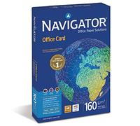 Navigator 381377 Ramette 250 feuilles blanc Office Card A4 160gr pour Imprimante couleur/jet d'encre/laser/copieur