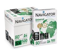 Navigator Universal - Papier premium Blanc 80 g/m2, A4 - Carton de 5 x 500 feuilles