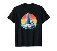 Naviguer au Paradis Voile en Catamaran T-Shirt