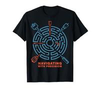 Naviguez avec Le Labyrinthe de Tatouage de précision T-Shirt