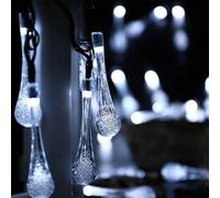 Naviluz Bande lumineuse LED 100 LED 6500 kgoutte d'eau, rideau basse tension, 10 m