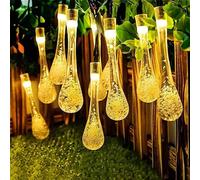 Naviluz Bande lumineuse LED 50 LED 2700 K de gouttes d'eau, rideau basse tension, 5 m