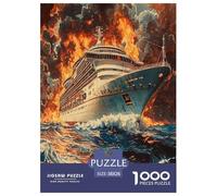 Navire de croisière 1000 Pièces Puzzle pour Enfants À Partir De 14 Ans, Défi Jouets, Cadeau, Stimulant, Jeux Éduchatif, Qualité Premium 38x26cm/1000pcs
