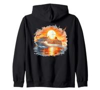 Navire de croisière Majestic Sunset Ocean Voyage Seascape Sweat à Capuche