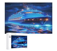 Navire de croisière Puzzle 1000 Pièces Éducatif 3D Premium Navire Navigation Jouet pour Adultes Et Enfants Divertissement Créatif Famille Cadeau Unique Décoration 1000 PCS
