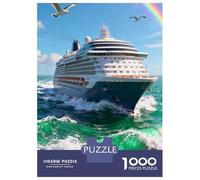 Navire de croisière Puzzle 1000 Pièces Luxury Navire de croisière Puzzle en Carton Qualité Premium Puzzle Adulte Difficile Décoration Salon Noël 38x26cm/1000pcs