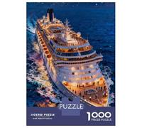 Navire de croisière Puzzle 1000 Pièces Luxury Navire de croisière Puzzle en Carton Qualité Premium Puzzle Adulte Difficile Décoration Cadeau 38x26cm/1000pcs
