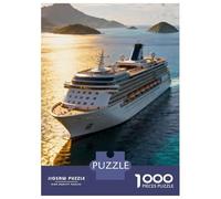 Navire de croisière Puzzle 1000 Pièces Luxury Navire de croisière Puzzle en Carton Qualité Premium Puzzle Adulte Difficile Collection Cadeau Noël 38x26cm/1000pcs