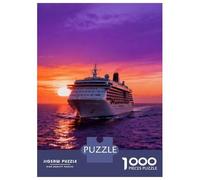 Navire de croisière Puzzle 1000 Pièces Luxury Navire de croisière Puzzle en Carton Qualité Premium Puzzle Adulte Éducatif Décoration Cadeau Adulte 52x38cm/1000pcs