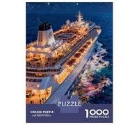 Navire de croisière Puzzle 1000 Pièces Luxury Navire de croisière Puzzle en Carton Qualité Premium Puzzle Adulte Éducatif Collection Anniversaire 38x26cm/1000pcs