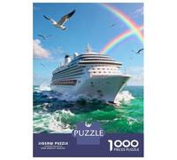 Navire de croisière Puzzle 1000 Pièces Luxury Navire de croisière Puzzle en Carton Qualité Premium Puzzle Adulte Difficile Décoration Salon Vacances 70x50cm/1000pcs