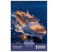 Navire de croisière Puzzle 1000 Pièces Luxury Navire de croisière Puzzle en Carton Qualité Premium Puzzle Adulte Éducatif Puzzle Familial Cadeau 52x38cm/1000pcs