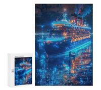 Navire de croisière Puzzle 300 Pièces Design Moderne Navire Navigation Jeu Éducatif 3D pour Adultes Et Enfants Divertissement Créatif Cadeau Unique 300 PCS