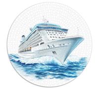 Navire de croisière Puzzles 1000 Pieces Cadeau Unique Jeu Éduchatif Challenge Toy À De Qualité Supérieure Peinture Art pour Adultes Et Enfants À Partir De 14 Ans 1000pcs (67.5x67.5cm)