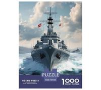 Navire de Guerre 1000 Pieces Animation Puzzle en Papier Jeu D'Intelligence De l'art De La DécoRation Moderne Adultes Enfants 70x50cm/1000pcs