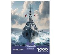 Navire de Guerre Puzzle 1000 Pièces Educa Jouet en Bois Cadeau Unique DécoRation Intérieure Jeu Éduchatif Challenge Toy pour Adultes Et Enfants À Partir De 12 Ans 38x26cm/1000pcs