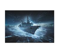 Navire de Guerre Puzzles Adultes 1000 Pièces en Bois, Jouet De Puzzle De Défi De Cerveau pour des EnfFourmis, D’Intelligence （75×50cm）