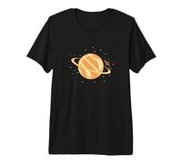 Navire d'exploration Spatiale près des Anneaux de Saturne T-Shirt Haut de Gamme