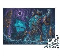 Navire Pirate Fantôme Capitaine Squelette Puzzle 1000 Pièces, Anti-Stress
