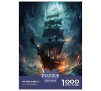 Navire Pirate Puzzle 1000 Pièces Educa Jouet en Bois Divertissement Créatif De l'art De La Décoration Jeu Éduchatif Challenge Toy Adultes Et Enfants À Partir De 14 Ans 70x50cm/1000pcs