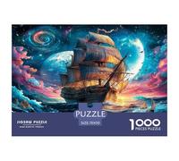Navire Pirate Puzzle 1000 Pièces pour Adultes Et Enfants Dès 14 Ans Jeux De Défi Jouets Éducatifs De Qualité Supérieure Décoration De La Maison 70x50cm/1000pcs