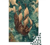 Navire Portugais de la Renaissance || Puzzles Amusants en Famille 70x50cm/1000pcs Adultes