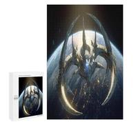 Navire spatial Puzzle 1000 Pièces Challenge 3D Unique navire de guerre spatial objet astronomique Jeu D'Intelligence Pour Adultes Et Enfants Relaxation Artistique Cadeau De Famille Décoration 1000 PCS