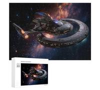 Navire Spatial Puzzle 300 Pièces Design Moderne Navire de Guerre Spatial Objet astronomique Jeu Éducatif 3D pour Adultes Et Enfants Divertissement Créatif Cadeau Unique 300 PCS