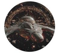 Navire Spatial Rond Puzzle 68 Pièces pour Adultes Enfants Forme d'animal Space Battleship Astronomical Object Décoration Murale Classique Activité Originale La Moderne Jeu Cadeau 68 PCS