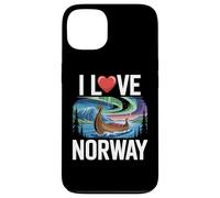 Navire Viking I Love Norway Northern Lights Coque pour iPhone 13
