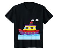 Navires Bateaux à vapeur Mer Bateaux Vagues Eau Cheminée T-Shirt