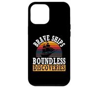 Navires Courageux, découvertes sans limites | Journée autochtone de Christophe Colomb Coque pour iPhone 12 Pro Max