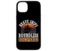 Navires Courageux, découvertes sans limites | Journée autochtone de Christophe Colomb Coque pour iPhone 14 Plus