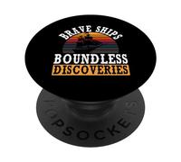 Navires Courageux, découvertes sans limites | Journée autochtone de Christophe Colomb PopSockets PopGrip Adhésif