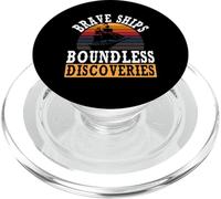 Navires Courageux, découvertes sans limites | Journée autochtone de Christophe Colomb PopSockets PopGrip pour MagSafe