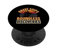 Navires Courageux, découvertes sans limites | Journée autochtone de Christophe Colomb PopSockets PopGrip Adhésif