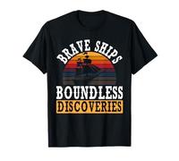 Navires Courageux, découvertes sans limites | Journée autochtone de Christophe Colomb T-Shirt