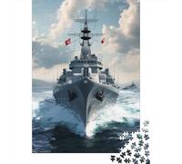 Navires de Guerre Puzzle 1000 Pièces Adultes - Puzzle Adulte 1000 Pièces - Puzzle À Impression De Haute Qualité - Puzzle Art 1000pcs (75x50cm)