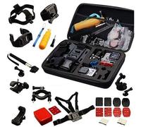 Navitech Kit d'accessoires pour caméra d'action 30 en 1 avec étui en EVA - Compatible avec caméra d'action Grundig HD720P