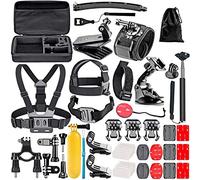Navitech 50-en-1 Kit D'Accessoires pour Caméras d'action - Compatible avec Le AKASO V50X caméra d'action
