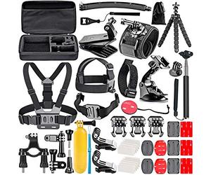 Navitech 50-en-1 kit D'accessoires pour Caméras d'action Compatible avec Le Kodak Pixpro SP1| Kodak Pixpro SP1TnB | Kodak PixPro SP360 | Kodak SP360 4K