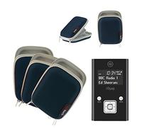 Navitech - Bleu Résistant à l'eau Dure Housse de Protection en Compatible avecs baladeurs FM Radio/Audio numérique tel Que Majority Kite