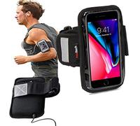 Navitech Brassard Noir Sport/Jogging/randonnée/Cyclisme/vélo résistant à l'eau pour Sony Xperia Z5 Premium/Xperia Z5