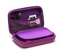 Navitech Couverture Violet foncé/Cas/Cas de Voyage Compatible avec KMASHI 10000mAh Portable Charger Dual USB Power Bank