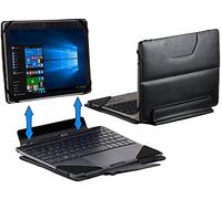 Navitech Cuir Noir detachables Portefeuille en Etui Housse/Couverture Compatible avec HP x2 10-p038nf Ultrabook 2-en-1 10"