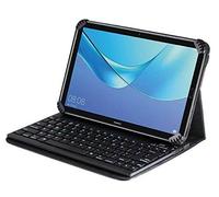 Navitech cuir pliant Folio Cover Case & Stand avec clavier amovible Bluetooth compatible avec ARCHOS 101e Neon