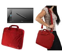 Navitech Etui Compatible avec Tablette Graphique Rouge/Sac Compatible avec Ugee M708